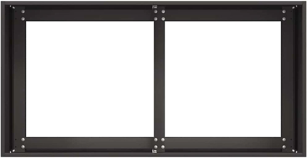 Lovelis, juodos spalvos, 80x40x40cm, šaltai valcuotas plienas