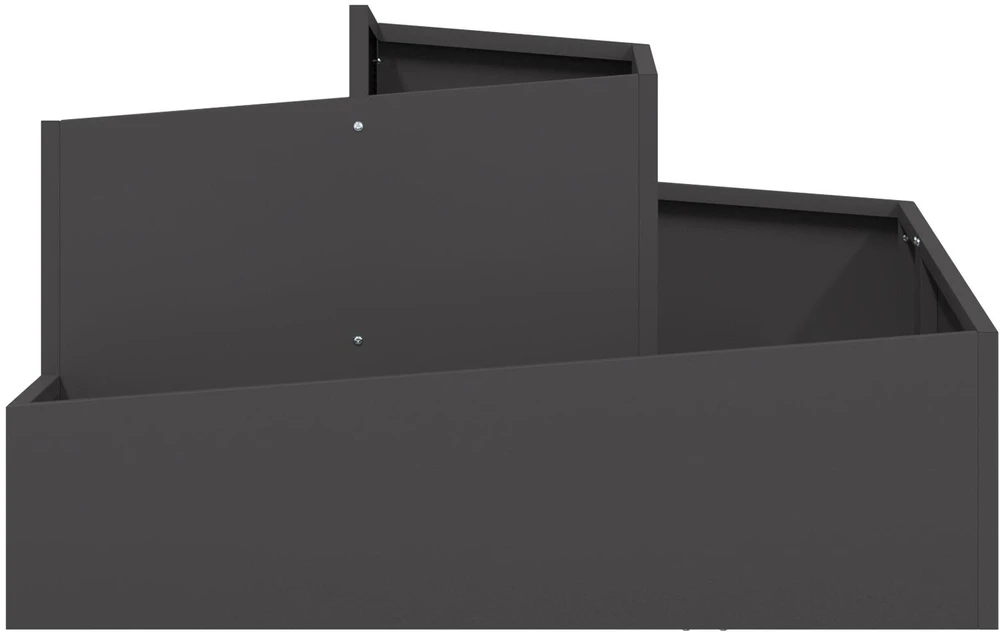 Sodo vazonas Juoda 80 x 80 x 50 cm Šaltai valcuotas plienas