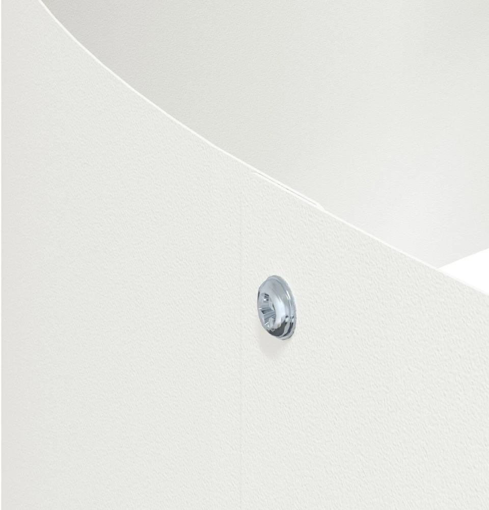 Sodo vazonas Balta 90 x 90 x 20 cm Šaltai valcuotas plienas