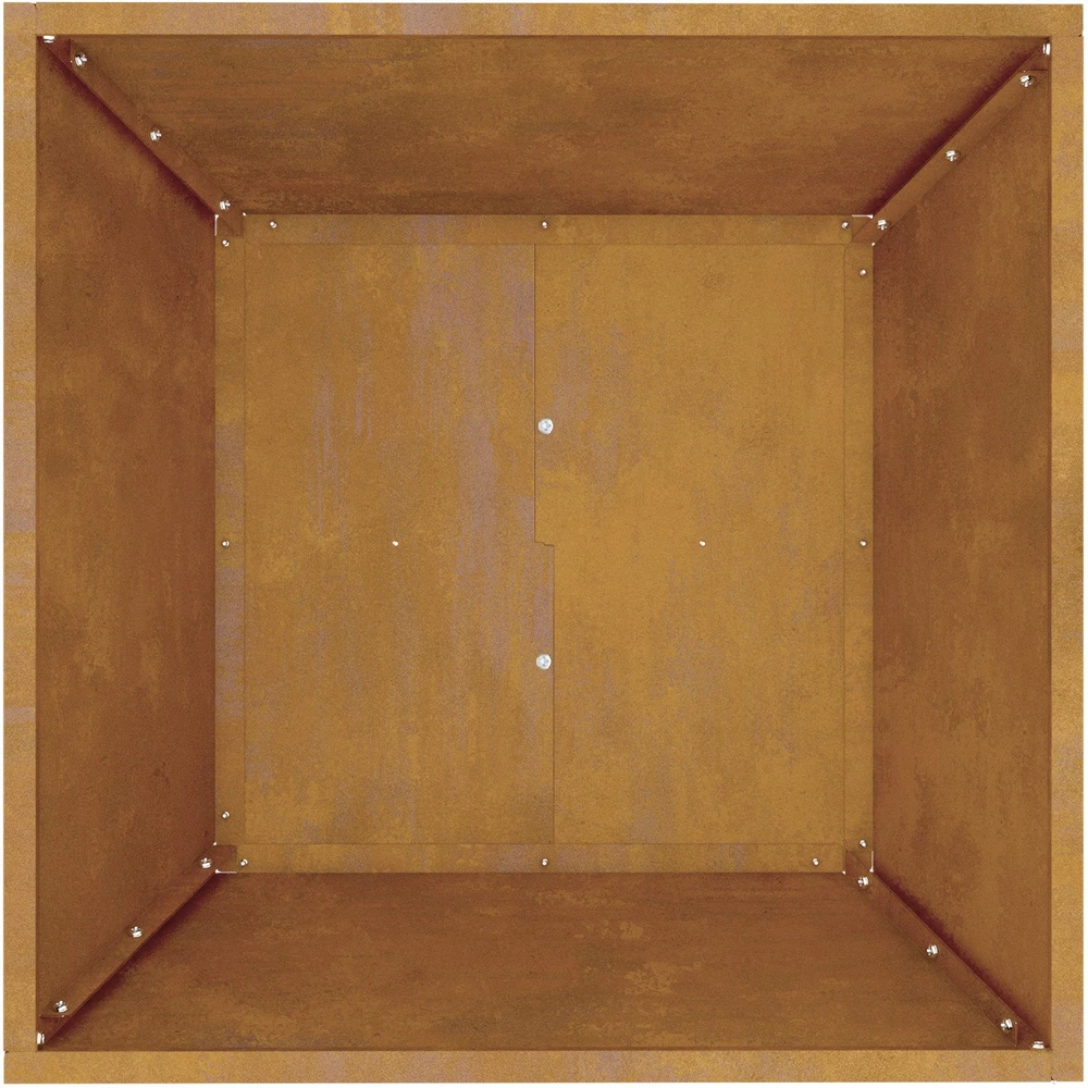 Sodo vazonas Rūdijanti 50 x 50 x 15 cm