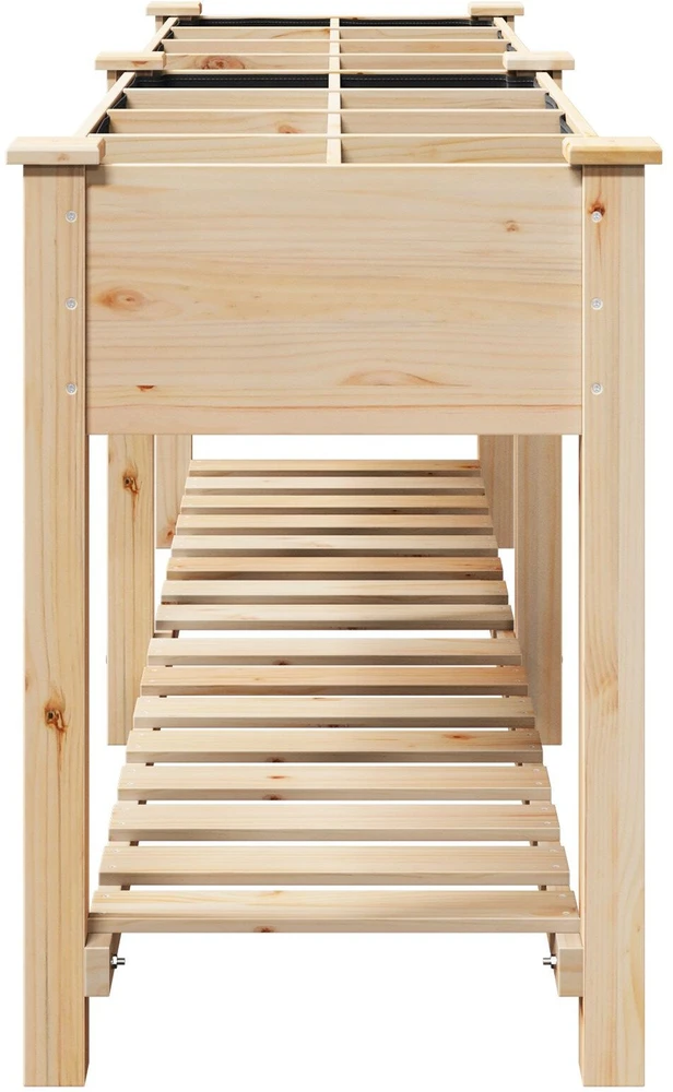 Sodo vazonas Smėlio 115 x 59 x 76,5 cm Kietasis pušinis medis