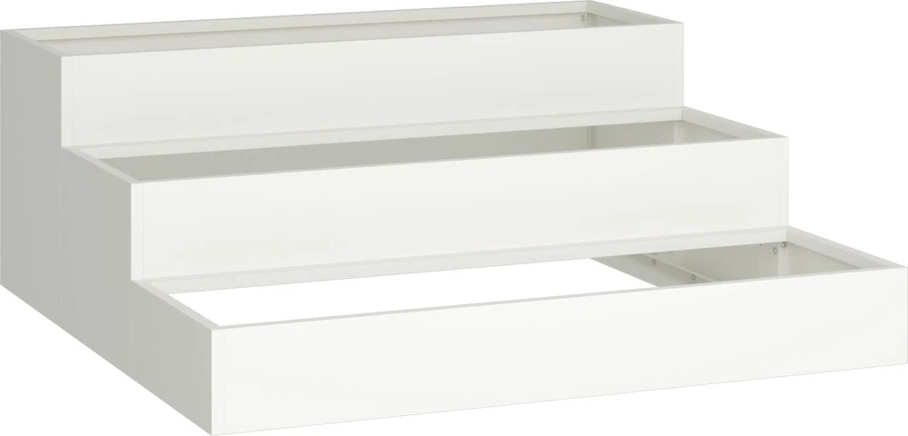 Sodo vazonas Balta 90 x 90 x 35 cm Šaltai valcuotas plienas