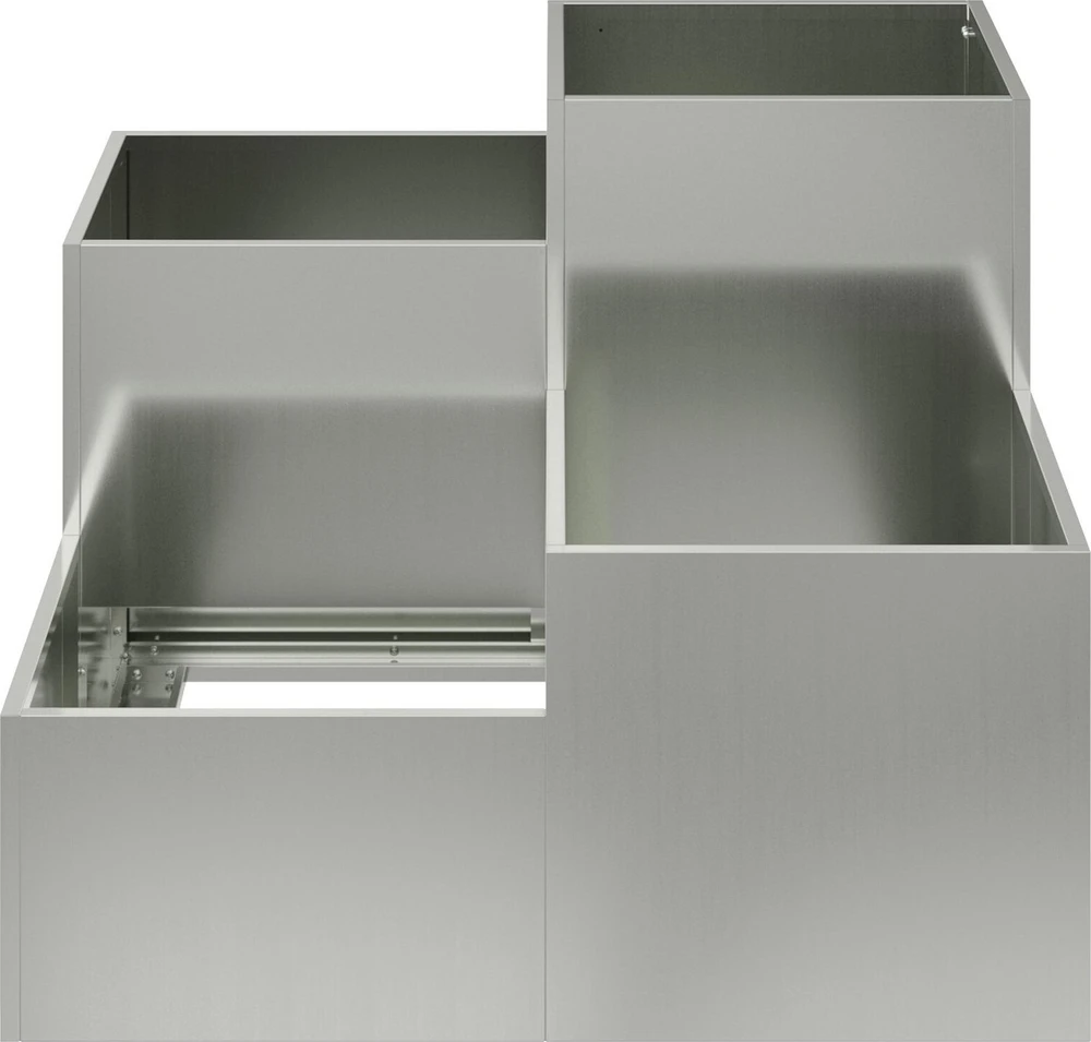 Sodo vazonas Sidabro 100 x 100 x 60 cm Galvanizuotas plienas