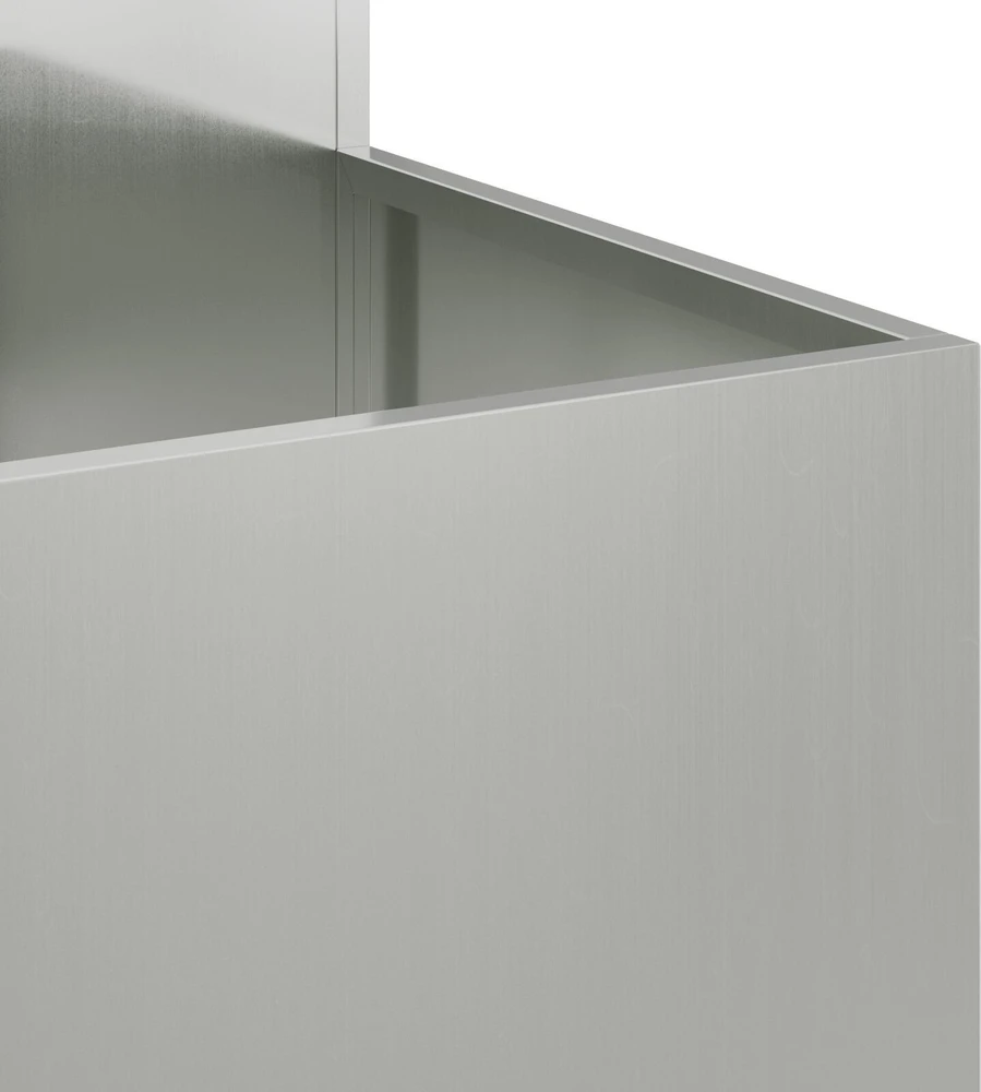 Sodo vazonas Sidabro 100 x 100 x 60 cm Galvanizuotas plienas