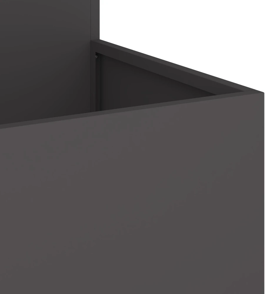 Sodo vazonas Juoda 100 x 100 x 60 cm Plienas