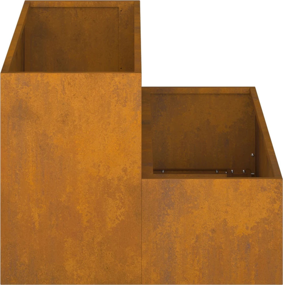 Sodo vazonas Rūdijanti 100 x 60 x 45 cm