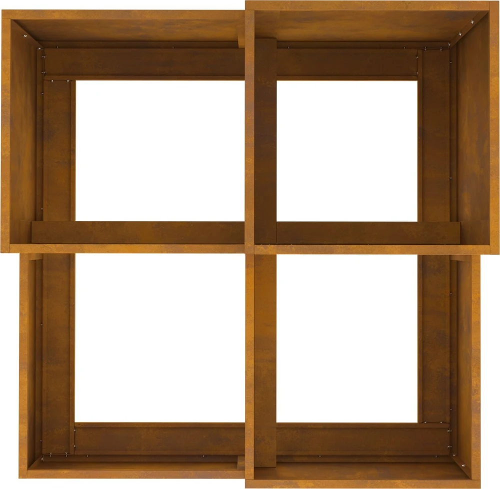 Sodo vazonas Rūdijanti 80 x 80 x 60 cm