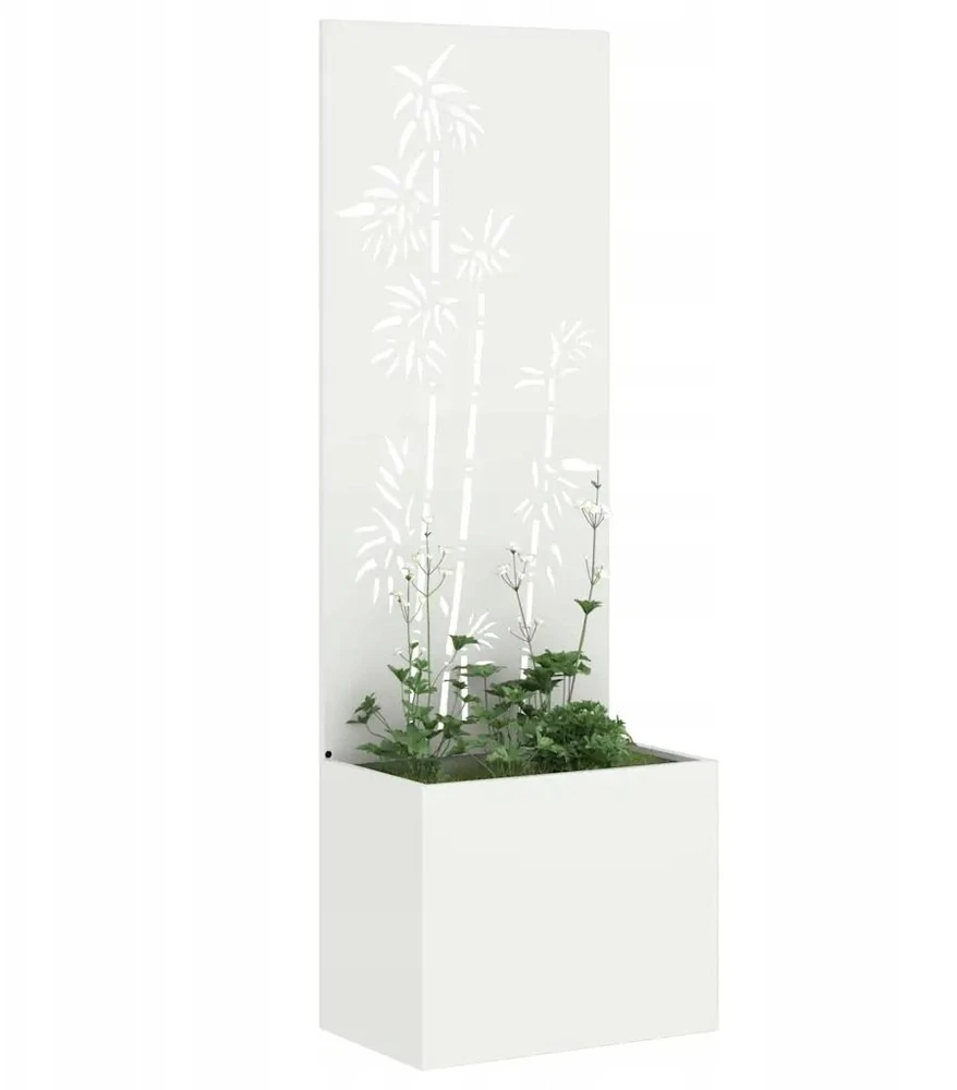 Sodo privatumo ekranas Gėlių Balta 50 x 32 x 150 cm