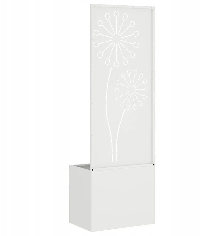 Sodo privatumo ekranas „Fretwork“ Balta 50 x 32 x 150 cm
