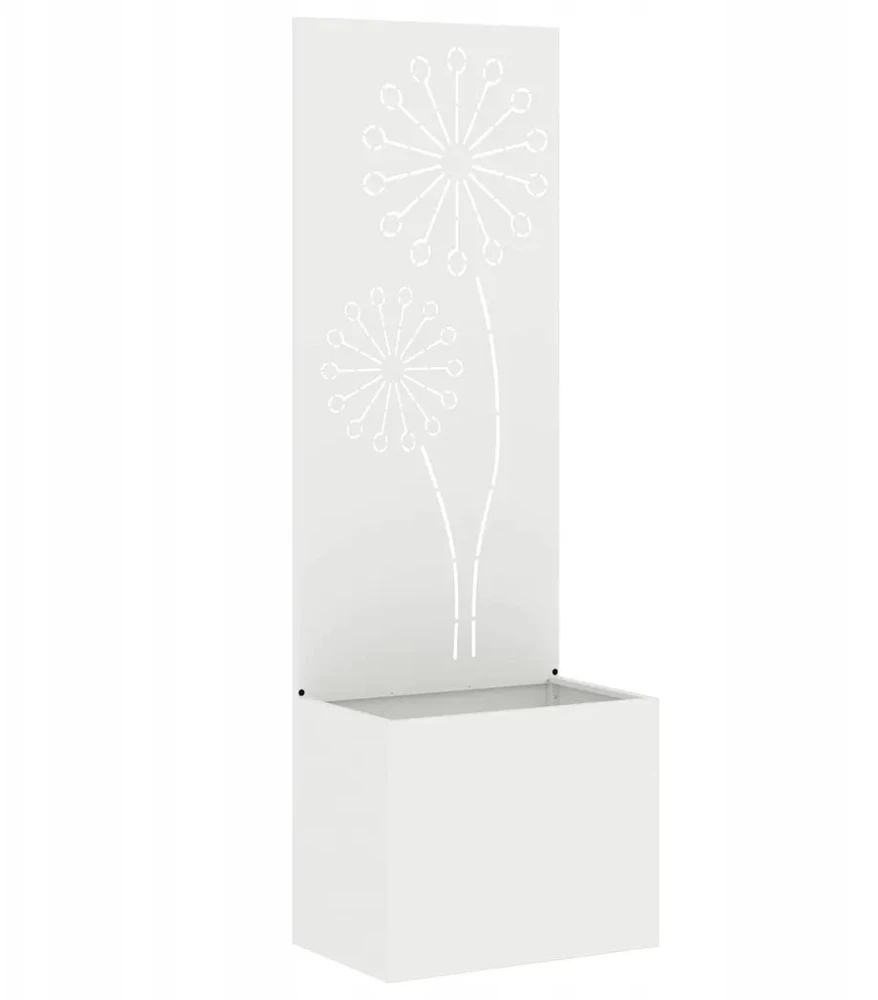 Sodo privatumo ekranas „Fretwork“ Balta 50 x 32 x 150 cm