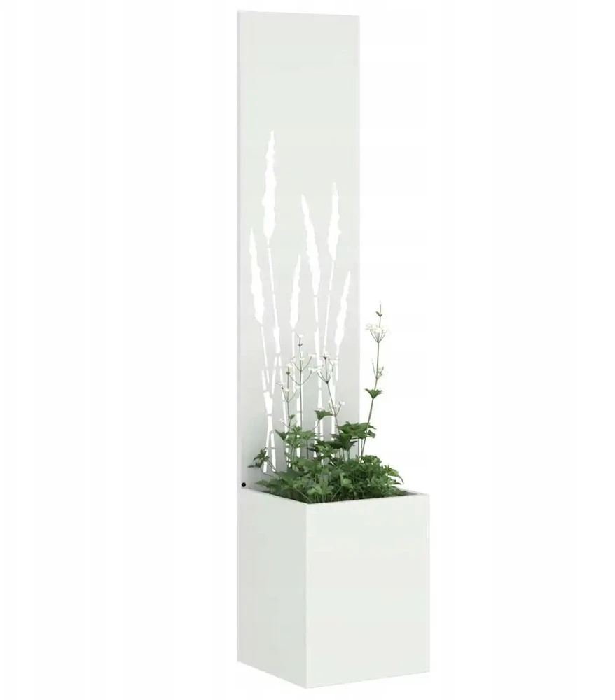 Sodo privatumo ekranas „Fretwork“ Balta 32 x 32 x 150 cm