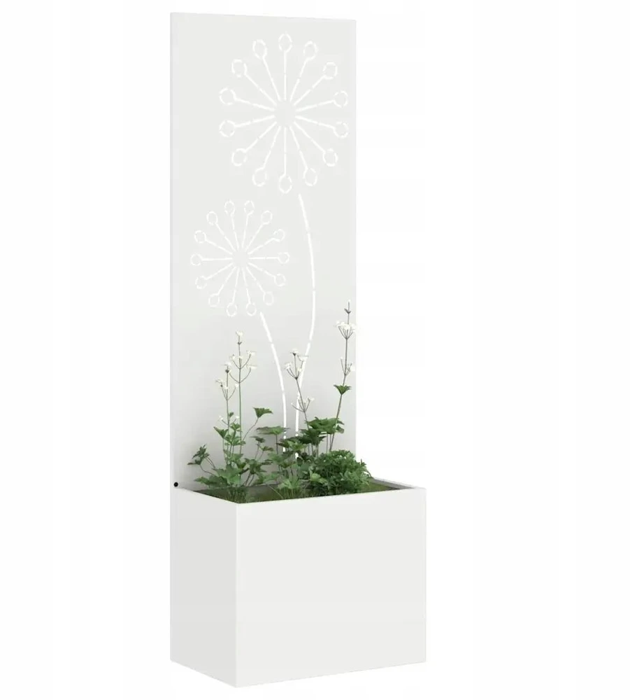 Sodo privatumo ekranas „Fretwork“ Balta 50 x 32 x 150 cm