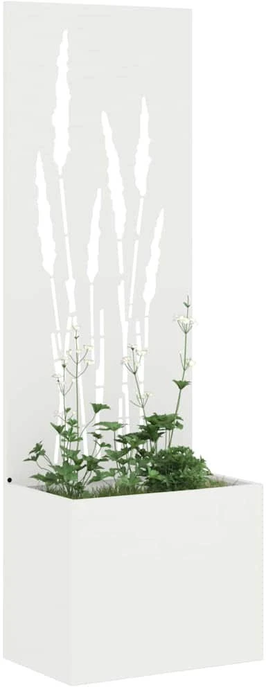 Sodo privatumo ekranas „Fretwork“ Balta 50 x 32 x 150 cm
