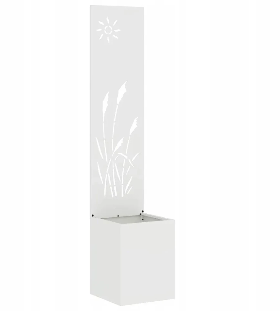 Sodo privatumo ekranas „Fretwork“ Balta 32 x 32 x 150 cm