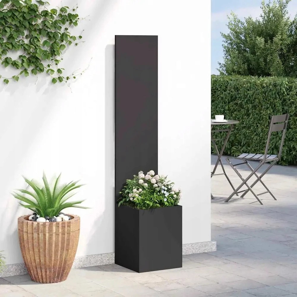 Sodo privatumo ekranas „Fretwork“ Juoda 32 x 32 x 150 cm