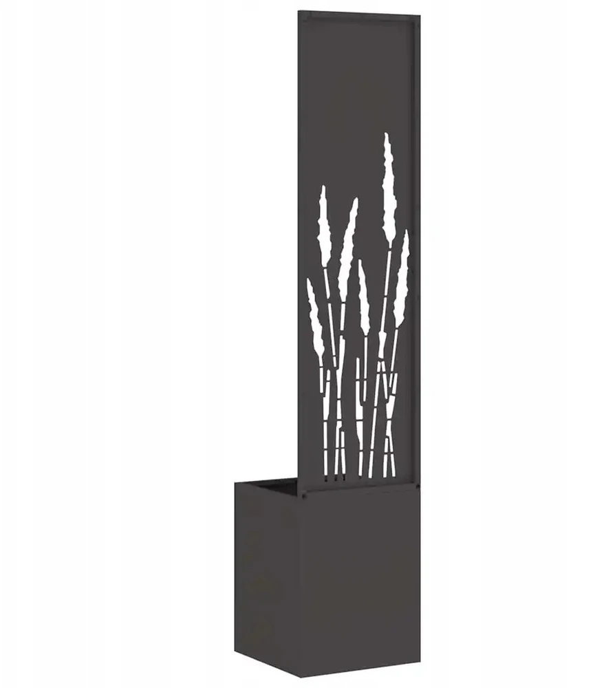 Sodo privatumo ekranas „Fretwork“ Juoda 32 x 32 x 150 cm