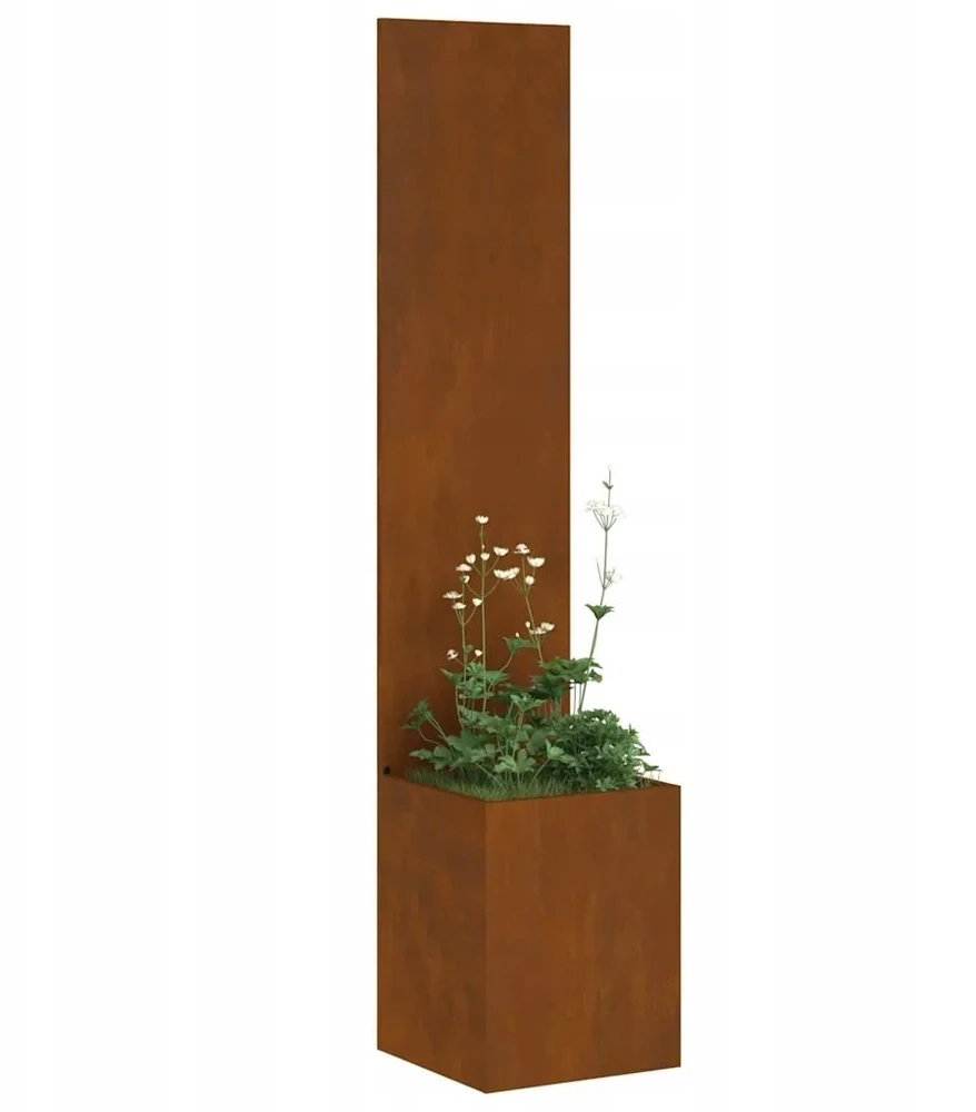 Sodo privatumo ekranas „Fretwork“ Rūdijanti 32 x 32 x 150 cm