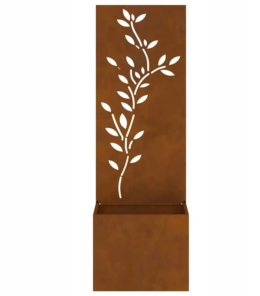 Sodo privatumo ekranas Gėlių Rūdijanti 50 x 32 x 150 cm
