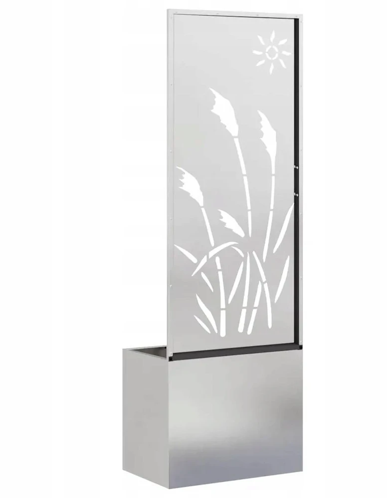 Sodo privatumo ekranas „Fretwork“ Sidabrinė 50 x 32 x 150 cm