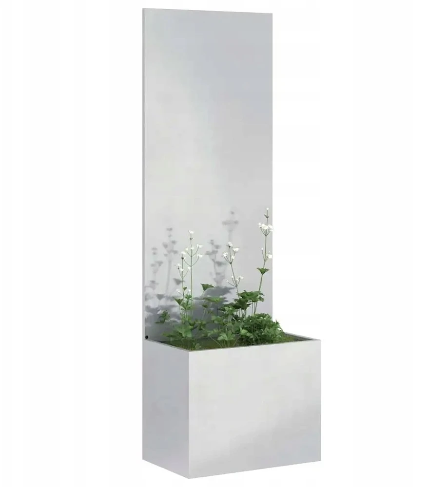 Sodo privatumo ekranas „Fretwork“ Sidabrinė 50 x 32 x 150 cm