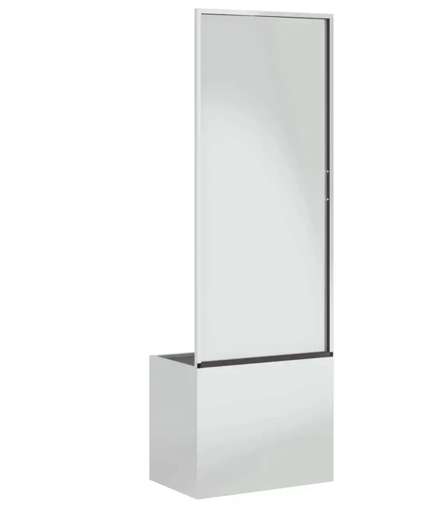 Sodo privatumo ekranas „Fretwork“ Sidabro 50 x 32 x 150 cm