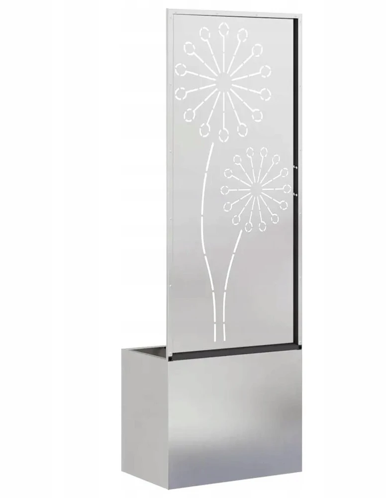 Sodo privatumo ekranas „Fretwork“ Sidabrinė 50 x 32 x 150 cm