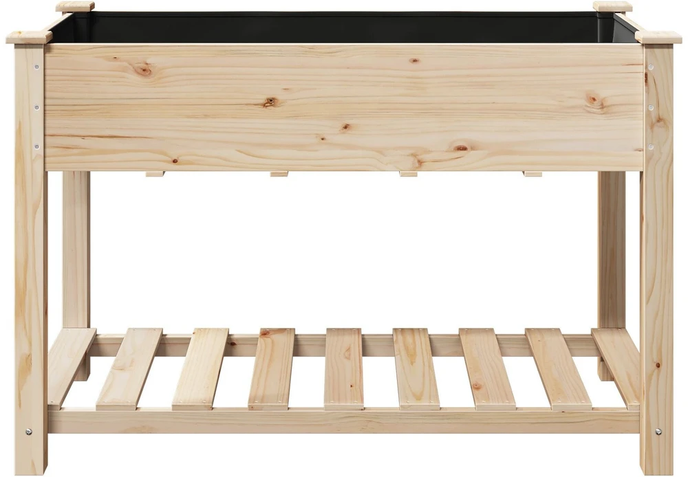 Sodo vazonas Smėlio 115 x 59 x 76,5 cm Kietasis pušinis medis