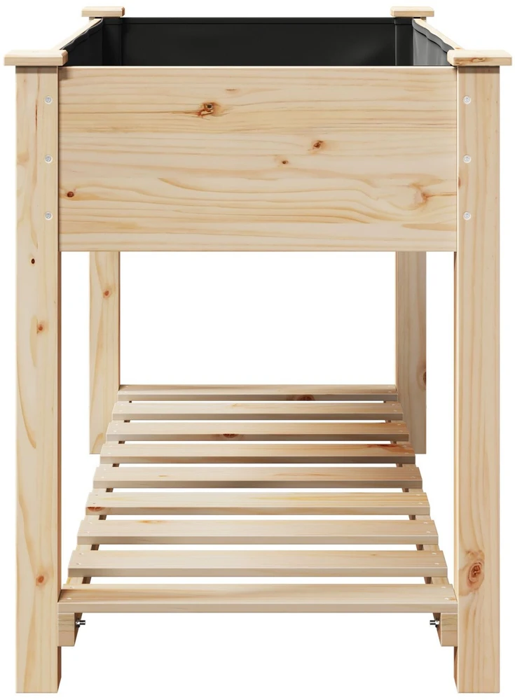 Sodo vazonas Smėlio 115 x 59 x 76,5 cm Kietasis pušinis medis