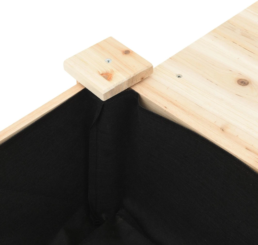 Sodo vazonas Smėlio 111 x 37 x 76,5 cm Kietasis pušinis medis