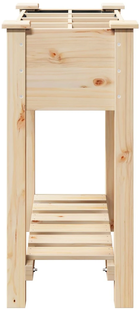 Sodo vazonas Smėlio 71 x 37 x 76,5 cm Kietasis pušinis medis