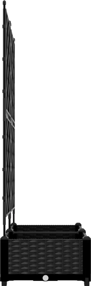 Sodo vazonas 2 vnt. Juoda 80 x 40 x 125,5 cm PP