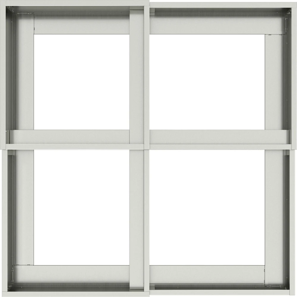 Sodo vazonas Sidabro 80 x 80 x 48 cm Galvanizuotas plienas