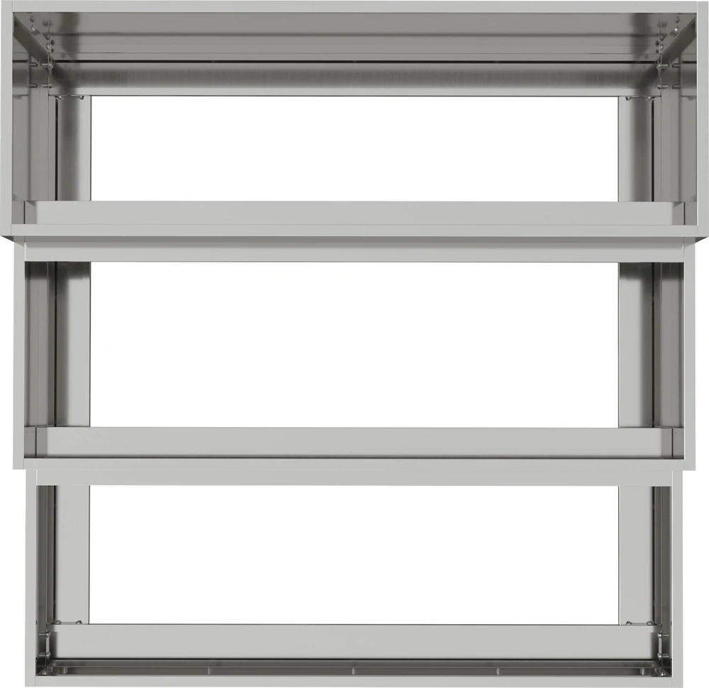 Sodo vazonas Sidabro 90 x 90 x 35 cm Cinkuota plienas