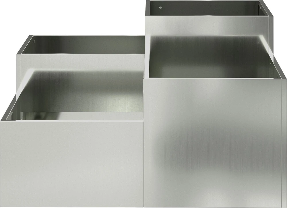 Sodo vazonas Sidabro 80 x 80 x 48 cm Galvanizuotas plienas