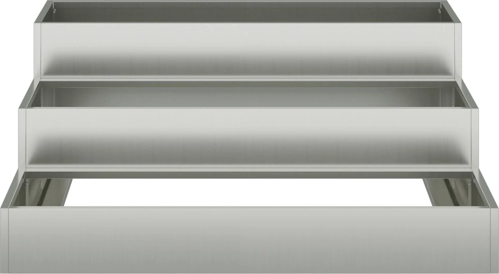 Sodo vazonas Sidabro 90 x 90 x 35 cm Cinkuota plienas