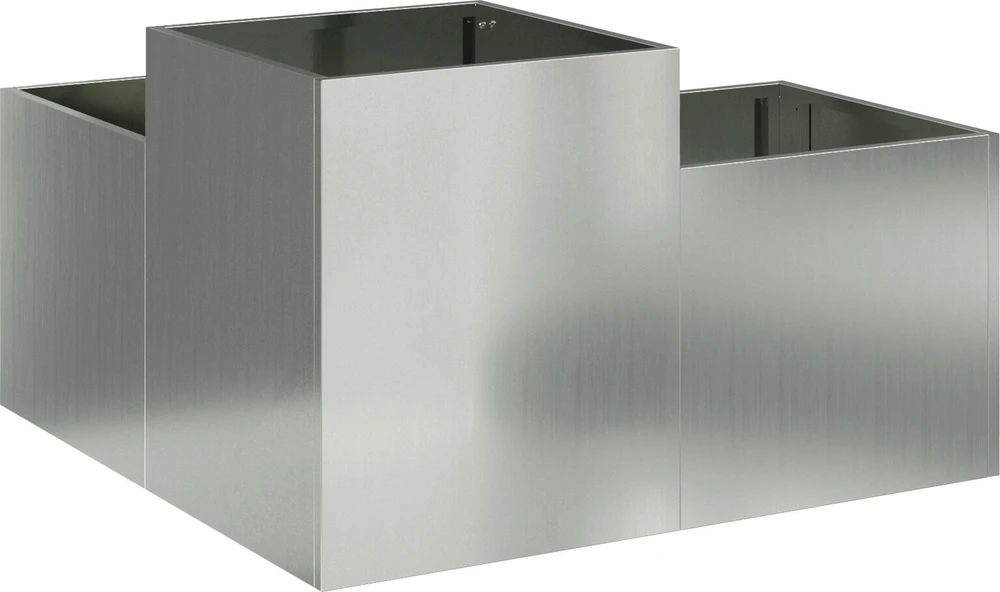Sodo vazonas Sidabro 80 x 80 x 48 cm Galvanizuotas plienas