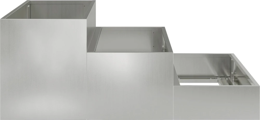 Sodo vazonas Sidabro 90 x 90 x 35 cm Cinkuota plienas