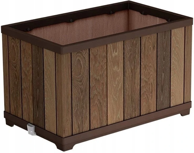 KETER DONICZKA DECO RECTANGLE PLANTER ASHWOOD