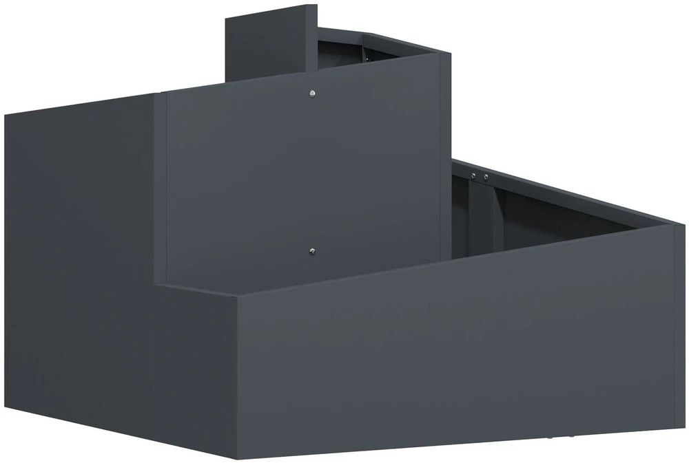 Sodo vazonas Antracito 60 x 60 x 50 cm Šaltai valcuotas plienas