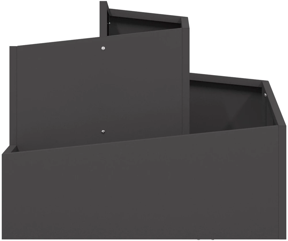 Sodo vazonas Juoda 60 x 60 x 50 cm Šaltai valcuotas plienas