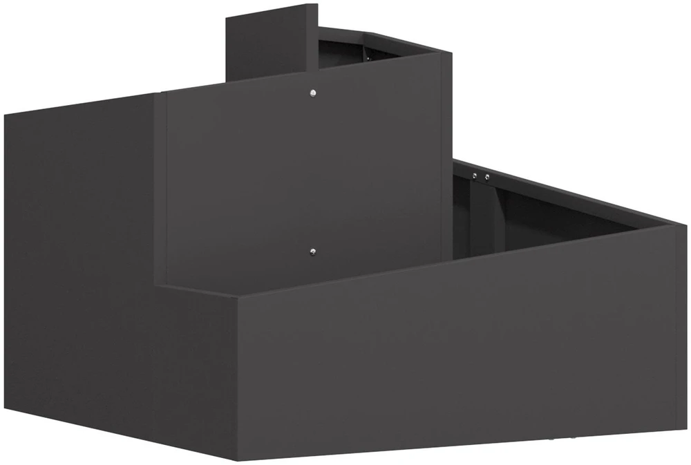 Sodo vazonas Juoda 60 x 60 x 50 cm Šaltai valcuotas plienas