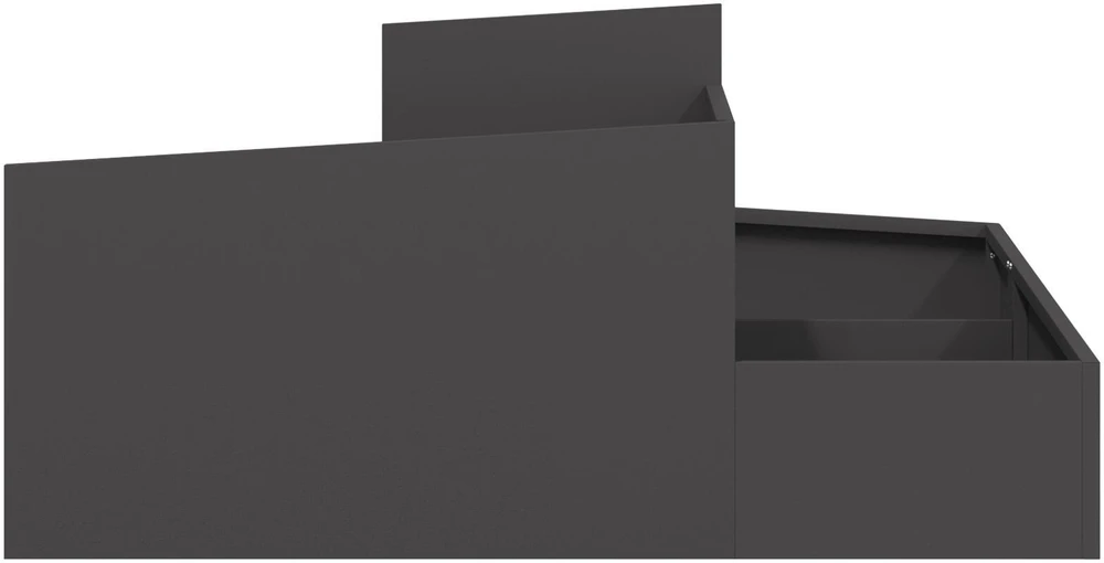 Sodo vazonas Juoda 100 x 100 x 50 cm Šaltai valcuotas plienas