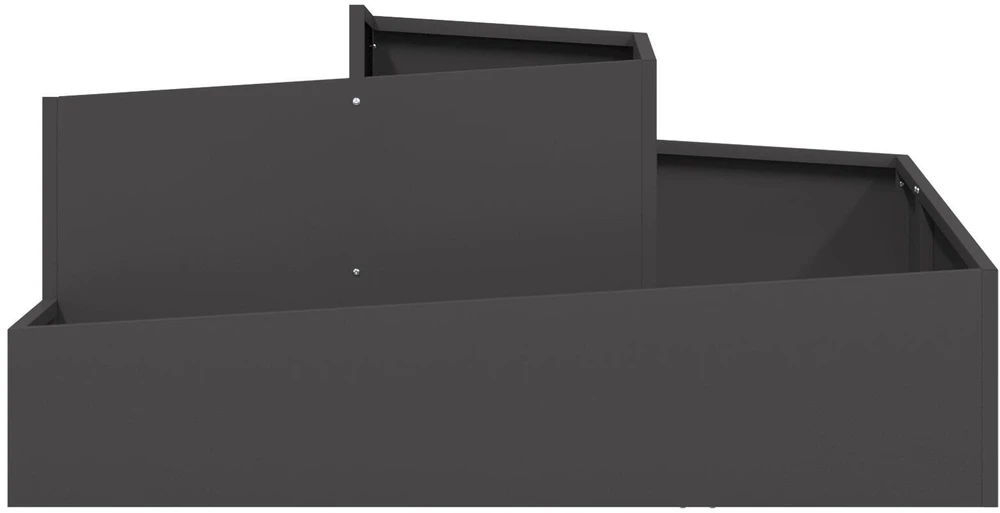 Sodo vazonas Juoda 100 x 100 x 50 cm Šaltai valcuotas plienas