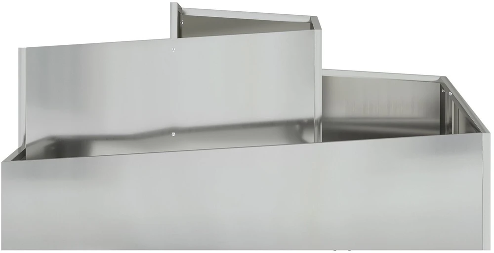Sodo vazonas Sidabrinė 100 x 100 x 50 cm Galvanizuotas plienas