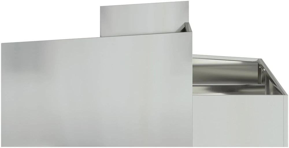 Sodo vazonas Sidabrinė 100 x 100 x 50 cm Galvanizuotas plienas
