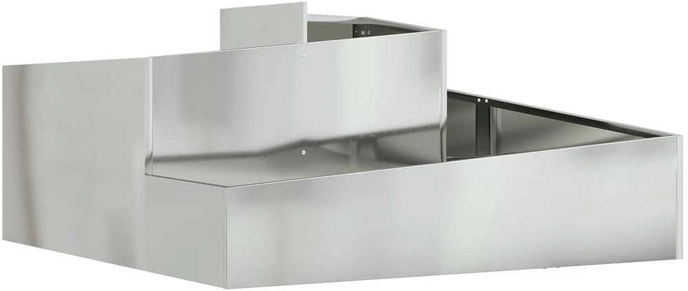 Sodo vazonas Sidabrinė 100 x 100 x 50 cm Galvanizuotas plienas