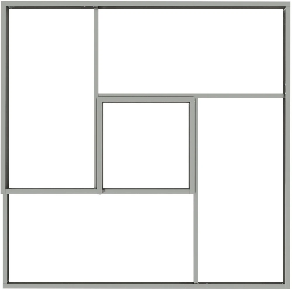 Sodo vazonas Sidabrinė 100 x 100 x 50 cm Galvanizuotas plienas