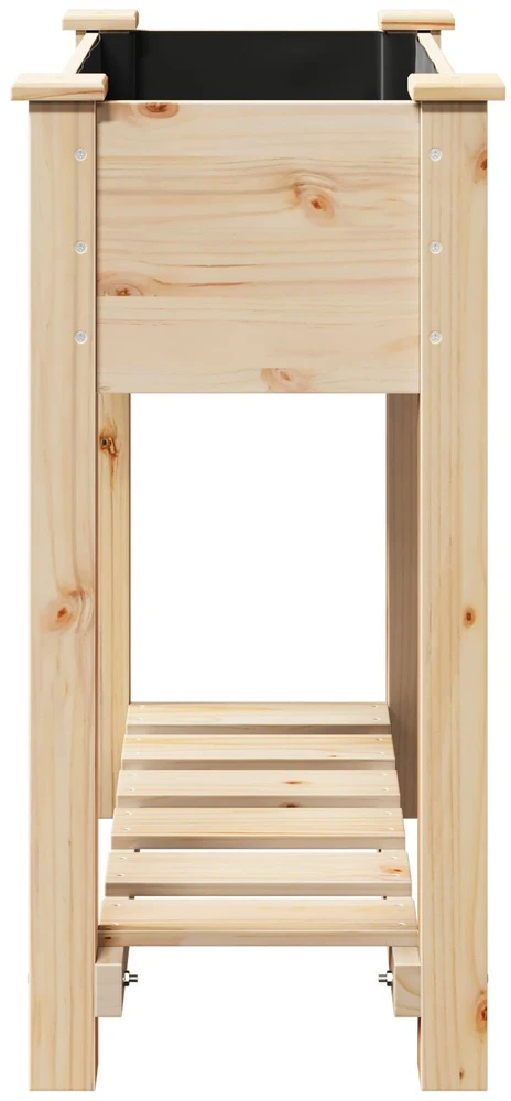 Sodo vazonas Smėlio 71 x 37 x 76,5 cm Kietasis pušinis medis