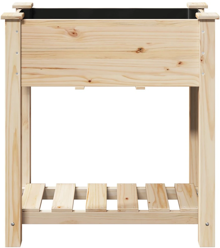 Sodo vazonas Smėlio 71 x 37 x 76,5 cm Kietasis pušinis medis