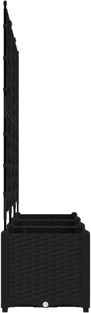 Sodo vazonas 3 vnt. Juoda 120 x 40 x 143 cm PP